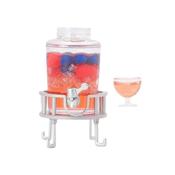 Perfeclan Seau à jus Miniature pour Maison de poupée, Ensemble de seaux à Boissons, Ornement de scène, Accessoires pour Maiso