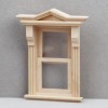 Colcolo Meubles de Maison de poupée avec fenêtre en Bois 1: 12, rétro, décoration de Maisons de poupées, Accessoires pour Acc