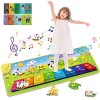 Innedu Tapis de Piano, Tapis de Musique avec Touches Colorées 3D, Tapis de Danse Musical avec 7 Sons danimaux et 10 Cartes D