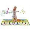 Jouets pour garçons et filles de 1 à 6 ans, tapis de danse musicale piano pour toutpetits enfants nourrissons, cadeaux pour g