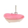 F Fityle Baignoire de Maison de Poupée Accessoire de Meubles de Maison de Poupée Jouet de Modèle de Baignoire pour Poupée de 