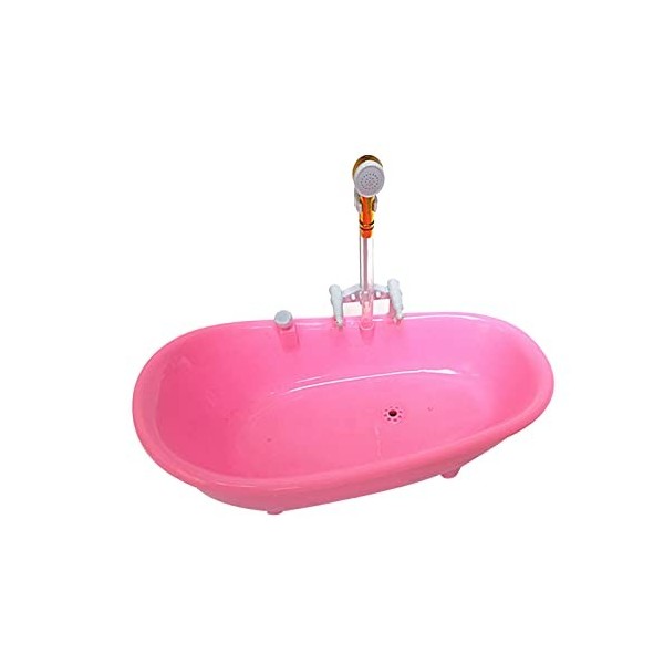 F Fityle Baignoire de Maison de Poupée Accessoire de Meubles de Maison de Poupée Jouet de Modèle de Baignoire pour Poupée de 