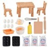 DAOUZL Accessoires de Cuisine Miniatures, 20 PCS Miniature Maison de Poupée Accessoires, Accessoires de Cuisine de Noël Minia