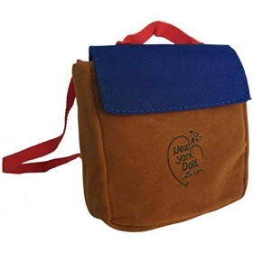 THE NEW YORK DOLL COLLECTION Sac à Dos Marron et Bleu - Sac dépaule - Accessoires de poupée pour poupées Filles de 18 Pouces