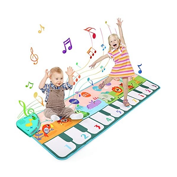 Tapis de jeux enfant Tapis Musical Piano Enfant 110 x 36cm Clavier
