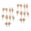 Lot de 10 paires de poupées 1/6 mains mobiles Accessoires en plastique pour poupées Blythe et BJD 1/6