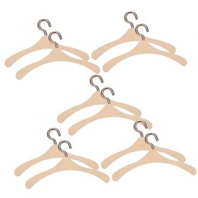 VALICLUD 10 Pièces Cintre De Maison De Poupée Mini Accessoires pour Poupées Mini Portant à Vêtements Cintres De Placard pour 
