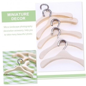 VALICLUD 10 Pièces Cintre De Maison De Poupée Mini Accessoires pour Poupées Mini Portant à Vêtements Cintres De Placard pour 