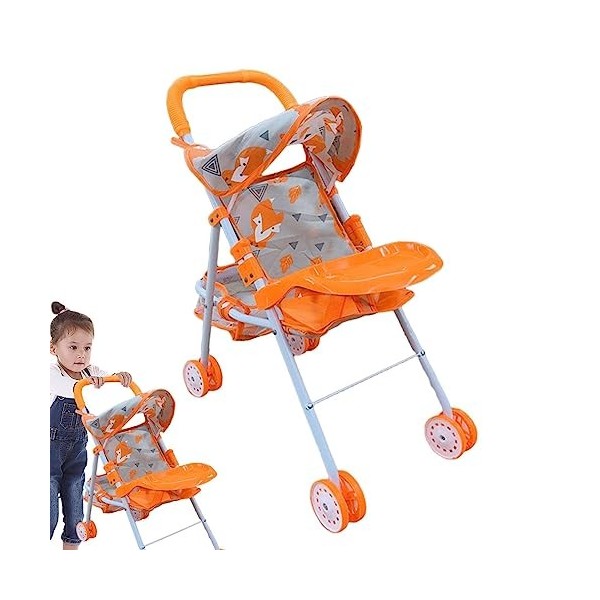 Poussette de poupée - Poussette Jouet Poussette Jouet pour poupées,Accessoires de poupée pour Fille à partir de 3 Ans Accesso