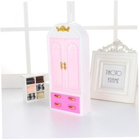 Toyvian Accessoires De Poupée Jouet pour Fille Meubles De Chambre À Coucher Grande Boîte Cadeau Garde-Robe