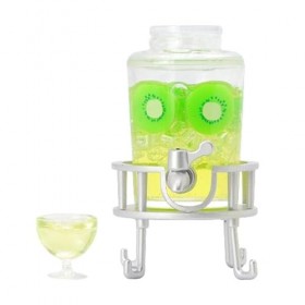 Colcolo Seau à jus Miniature pour Maison de poupée, Ensemble de seaux à Boissons, Ensemble de Jeu, Accessoires de Maison de p