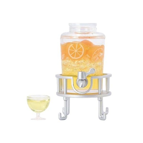 Colcolo Seau à jus Miniature pour Maison de poupée, Ensemble de seaux à Boissons, Ensemble de Jeu, Accessoires de Maison de p