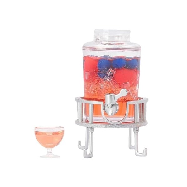 Colcolo Seau à jus Miniature pour Maison de poupée, Ensemble de seaux à Boissons, Ensemble de Jeu, Accessoires de Maison de p