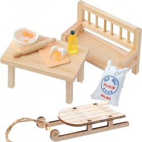 Accessoires de lutin miniature, 9 pièces daccessoires de porte de lutin de Noël, 1/12, mini accessoires de maison de poupée,