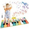 Coolplay Tapis de piano pour enfants, tapis de clavier de piano de musique, tapis de jouet pour enfants, jouet instrument de 