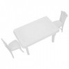 Table et chaises pour poupée, 3 pièces en plastique Poupée Table et chaises ensemble accessoire de maison de poupée pour cade