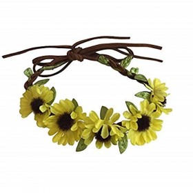 The New York Doll Collection 18 Pouces / 46 cm Poupée Bandeau - Couronne de Tournesol Jaune Floral - Accessoires Cheveux pour
