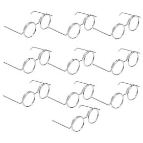 Toyvian 20 Pièces Mini Lunettes Cadre Lunettes Cadre pour Poupée Lunettes Accessoires pour Poupée Photo Accessoires Poupée Le