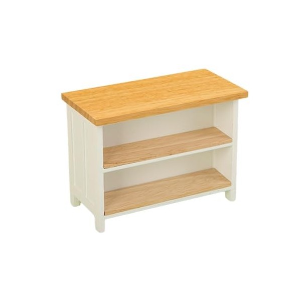 Colcolo Accessoires pour Maison de poupée, Tables en Bois 1:12, Bureau Miniature, Meubles pour Diorama, Accessoires Photo pou