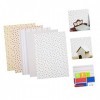 OATIPHO 5 Feuilles Maison De Poupée Papier Peint Miniature Wall Sticker Meubles Accessoires Maison De Poupée Stickers Muraux 