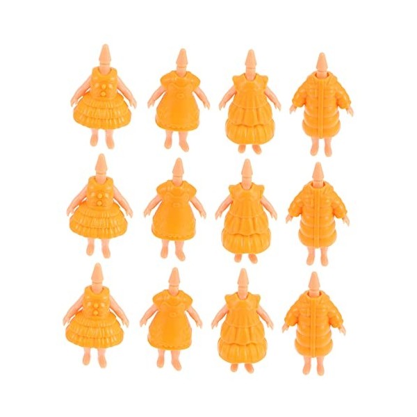 KOMBIUDA 12 Pièces Corps De Poupée Figure Féminine Poupée Mini Poupée Infantile Poupée Kewpie Fournitures DArtisanat pour En