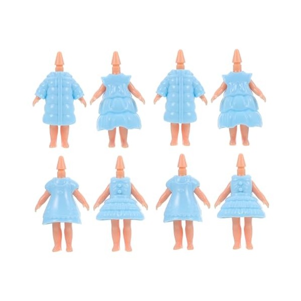 KOMBIUDA 12 Pièces Corps De Poupée Figure Féminine Poupée Mini Poupée Infantile Poupée Kewpie Fournitures DArtisanat pour En