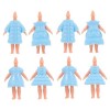 KOMBIUDA 12 Pièces Corps De Poupée Figure Féminine Poupée Mini Poupée Infantile Poupée Kewpie Fournitures DArtisanat pour En