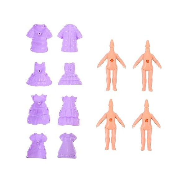 KOMBIUDA 12 Pièces Corps De Poupée Figure Féminine Poupée Mini Poupée Infantile Poupée Kewpie Fournitures DArtisanat pour En