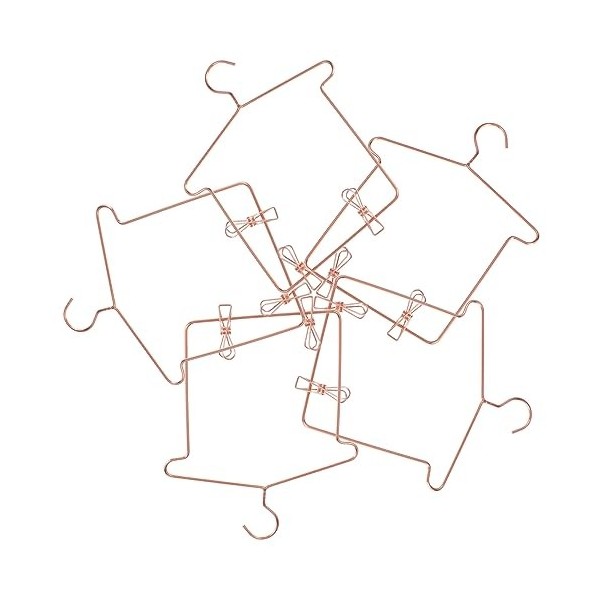 Abaodam 5 Ensembles Poupée Cintre Poupée Vêtements Cintres Poupée Vêtements Accessoires Bébé Fille Poupée Accessoires pour Fi