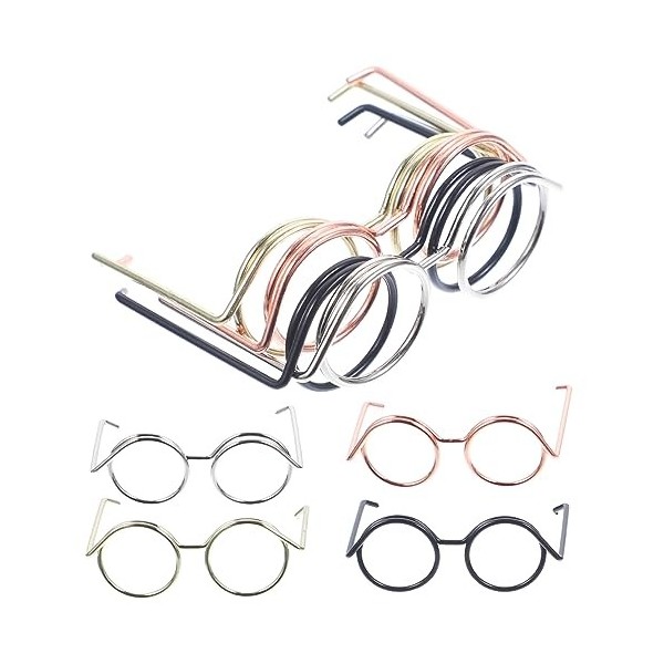 VALICLUD 20 Pièces Mini Lunettes Accessoires De Poupée Accessoires De Costume De Mini Poupées Accessoires De Lunettes pour Lu