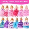 56 Ensembles Vêtements et Accessoires pour Barbie Doll, Accessoires pour Poupées Mini Vêtements Robes Pantalon Bikini Chaussu