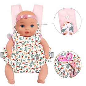 GAGAKU Porte-Poupée Accessoires de Poupée Porte-Jouet en Peluche pour Poupées - Rosa - Cerises