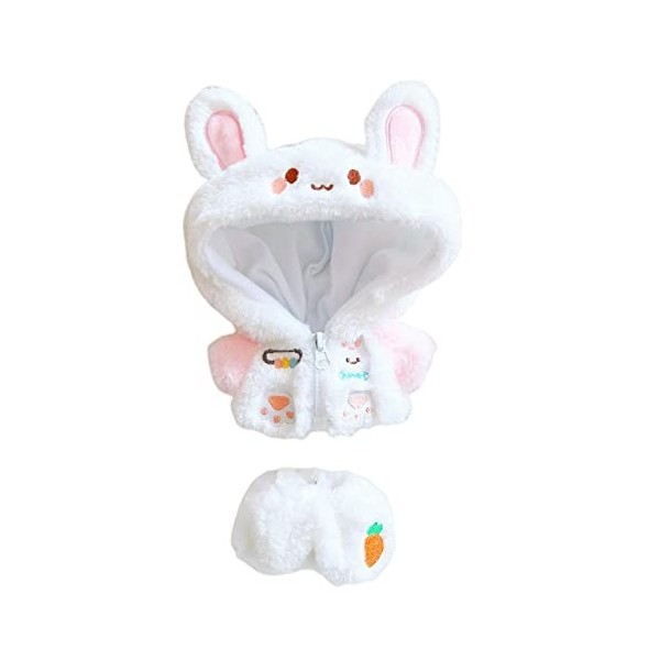 Oshhni Vêtements de Poupée En Peluche, Pantalons de Manteau à Glissière à La Mode, Jouets En Peluche, Habillage de Poupée pou