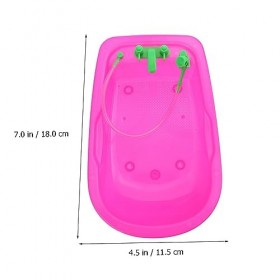 VALICLUD 6 Pièces Accessoires De Baignoire pour Poupée Mini Accessoires pour Poupées Bacs en Plastique Bac en Plastique Baign