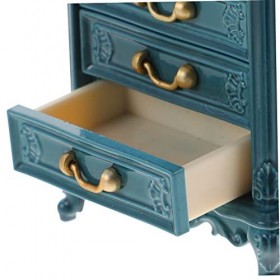 Abaodam Mini Commode Meubles pour Enfants Accessoires De Table De Nuit Étagère pour Enfants Tiroir Miniature Tiroir De Maison