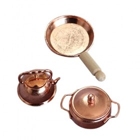 VALICLUD 3 Pièces Mini-Accessoires De Cuisine Mini Accessoires pour Poupées Mini Accessoires De Maison De Poupée Mini-Jouets 