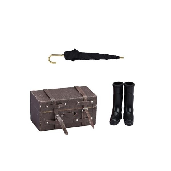 VALICLUD 1 Jeu Combinaison De Voyage De Simulation Maquette Mini Accessoires pour Poupées Valise Jouet Accessoires De Décorat