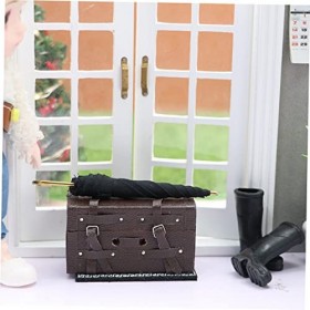 VALICLUD 1 Jeu Combinaison De Voyage De Simulation Maquette Mini Accessoires pour Poupées Valise Jouet Accessoires De Décorat