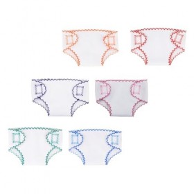NUOBESTY 6 Pièces Couches De Poupée Bricolage Mini Bébé Poupée Couche Poupée sous-Vêtements Bébé Couches De Poupée Réutilisab