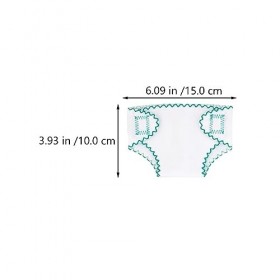 NUOBESTY 6 Pièces Couches De Poupée Bricolage Mini Bébé Poupée Couche Poupée sous-Vêtements Bébé Couches De Poupée Réutilisab