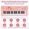 Docam Clavier de Piano pour Enfants, 37 Touches Piano Musical pour Enfants avec Microphone Jouets Éducatifs Multifonctions Él