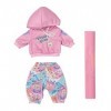 Zapf Creation- Baby Born Kindergarten Tenue poupées de 36 cm – Contient 1 Capuche, 1 Pantalon & 1 Tapis de Gym-pour Les Petit