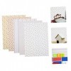 Kisangel 5 Feuilles Papier Peint Maison De Poupée Accessoires pour Enfants Stickers Muraux Maison De Poupée Mini Papier Peint