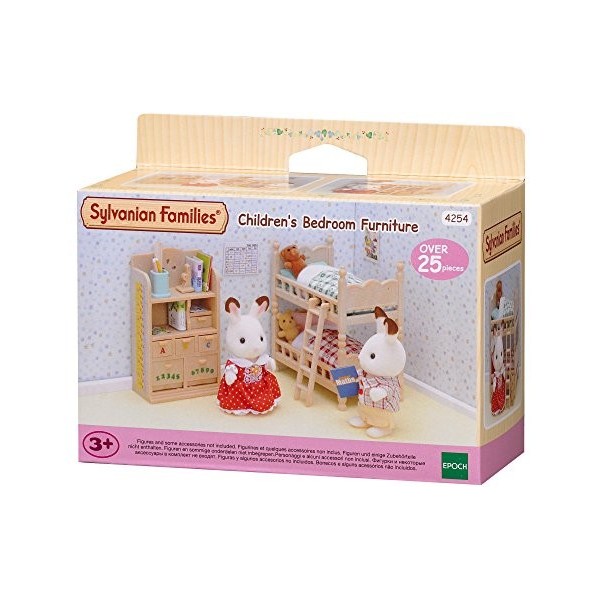 Sylvanian Families - 4254 - Le mobilier chambre enfants, Plastique, Multicolore, Norme