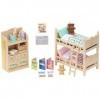 Sylvanian Families - 4254 - Le mobilier chambre enfants, Plastique, Multicolore, Norme