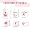 1:12 Accessoires de maison de poupée en porcelaine Service à thé pour enfants, Vaisselle de poupée miniature pour chambre de