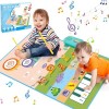 Jouet pour bébé 1 an Tapis musical ACELIFE 3 en 1 avec clavier et batterie - Jouet pour enfants - Cadeau danniversaire de No