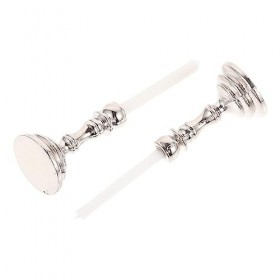 ibasenice 2 Pièces Bougies De Maison De Poupée Ornements De Meubles Maison De Poupée Décoration De Table À Manger Mini Access