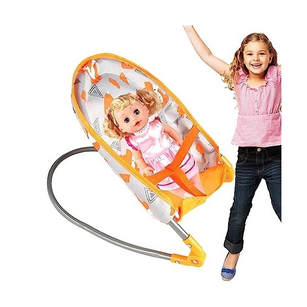 Jouer Poussette de poupée,Poussette Jouet Poussette Jouet pour poupées | Accessoires de poupée pour Fille à partir de 3 Ans A