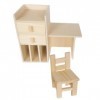 MagiDeal Bureau Miniature pour Maison de poupée, Jouets de Jeu, Accessoires Photo, Ornement, modèle de Meubles de Maison de p